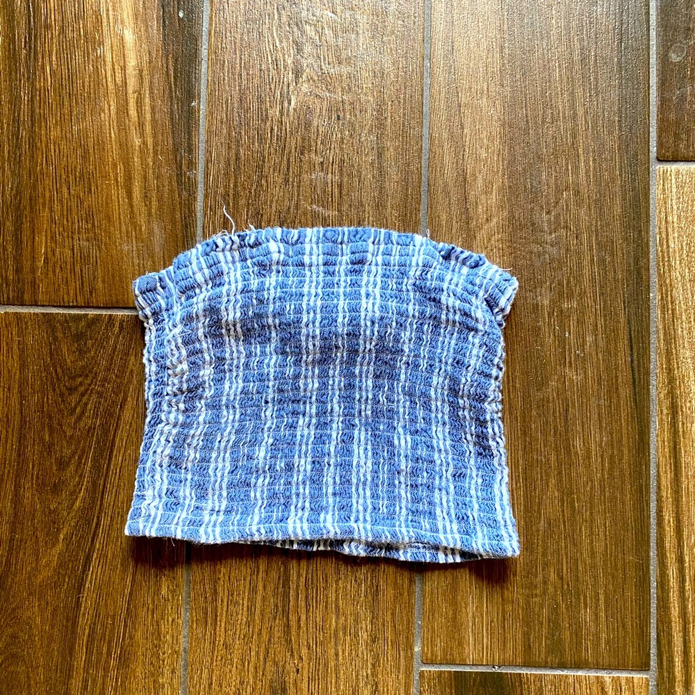 Hollister strapless crop top